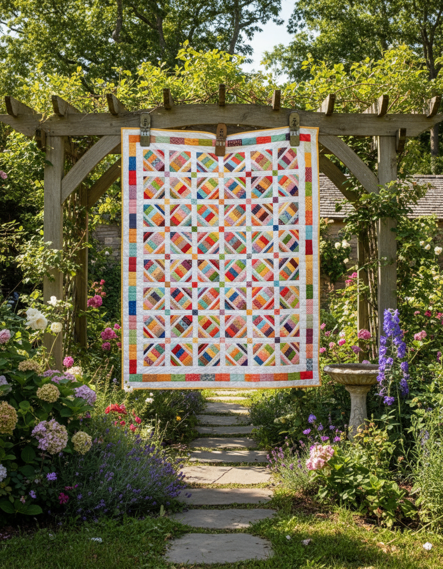 Candy Lattice Quilt Pattern