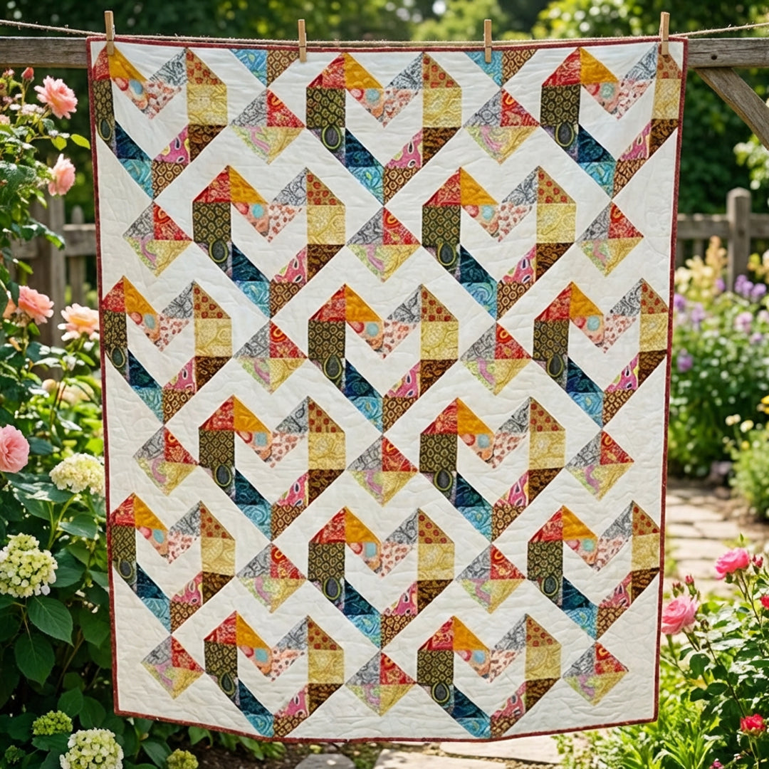 Scrappy Heartbeats Quilt Pattern