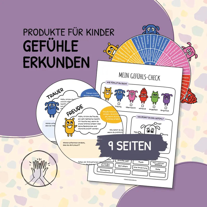 Gefühle verstehen – Spielerische Arbeitsblätter zur Emotionsregulation für Kinder