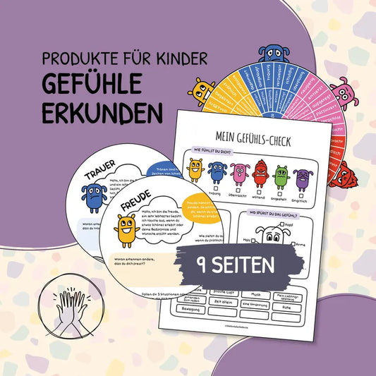 Gefühle verstehen – Spielerische Arbeitsblätter zur Emotionsregulation für Kinder