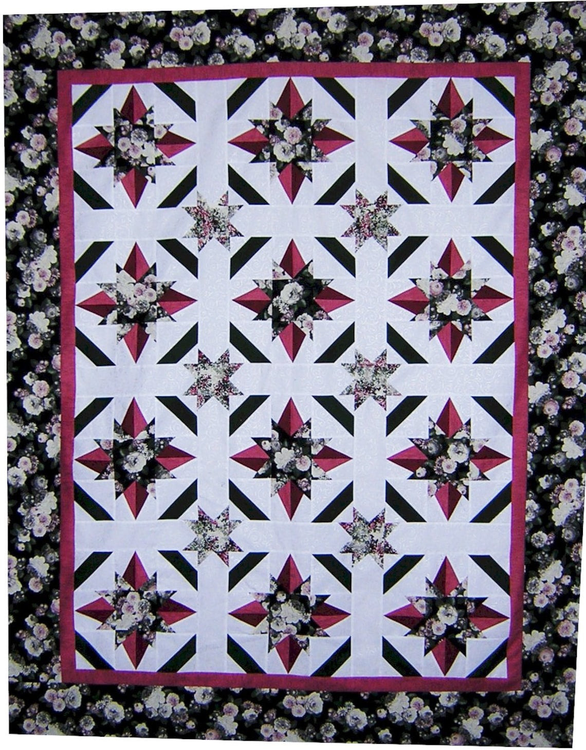 Crimson Starlight Quilt Pattern