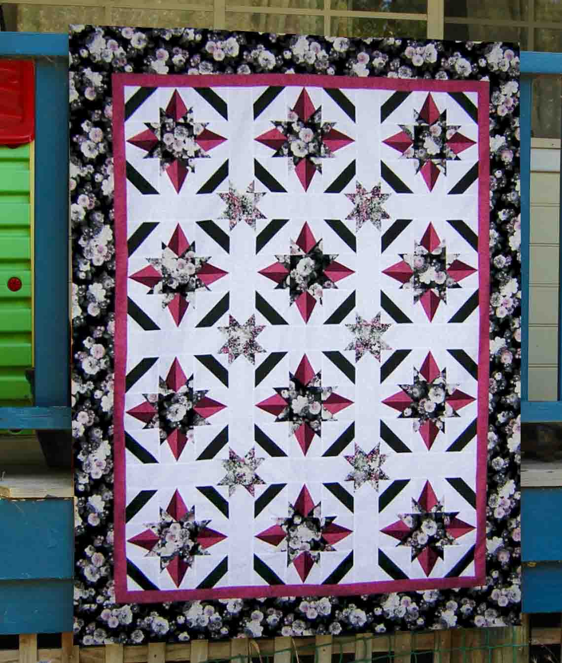 Crimson Starlight Quilt Pattern