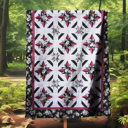 Crimson Starlight Quilt Pattern