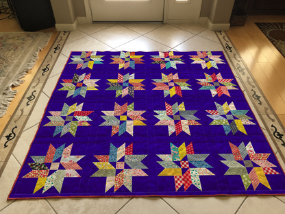Scrappy Blossom Stars Quilt Pattern