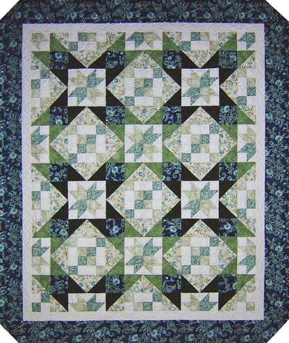 Emerald Starshine Quilt Pattern