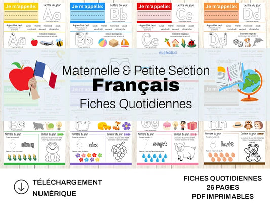 Fiches de Démarrage Matinal Maternelle & Préscolaire | Méthode Montessori