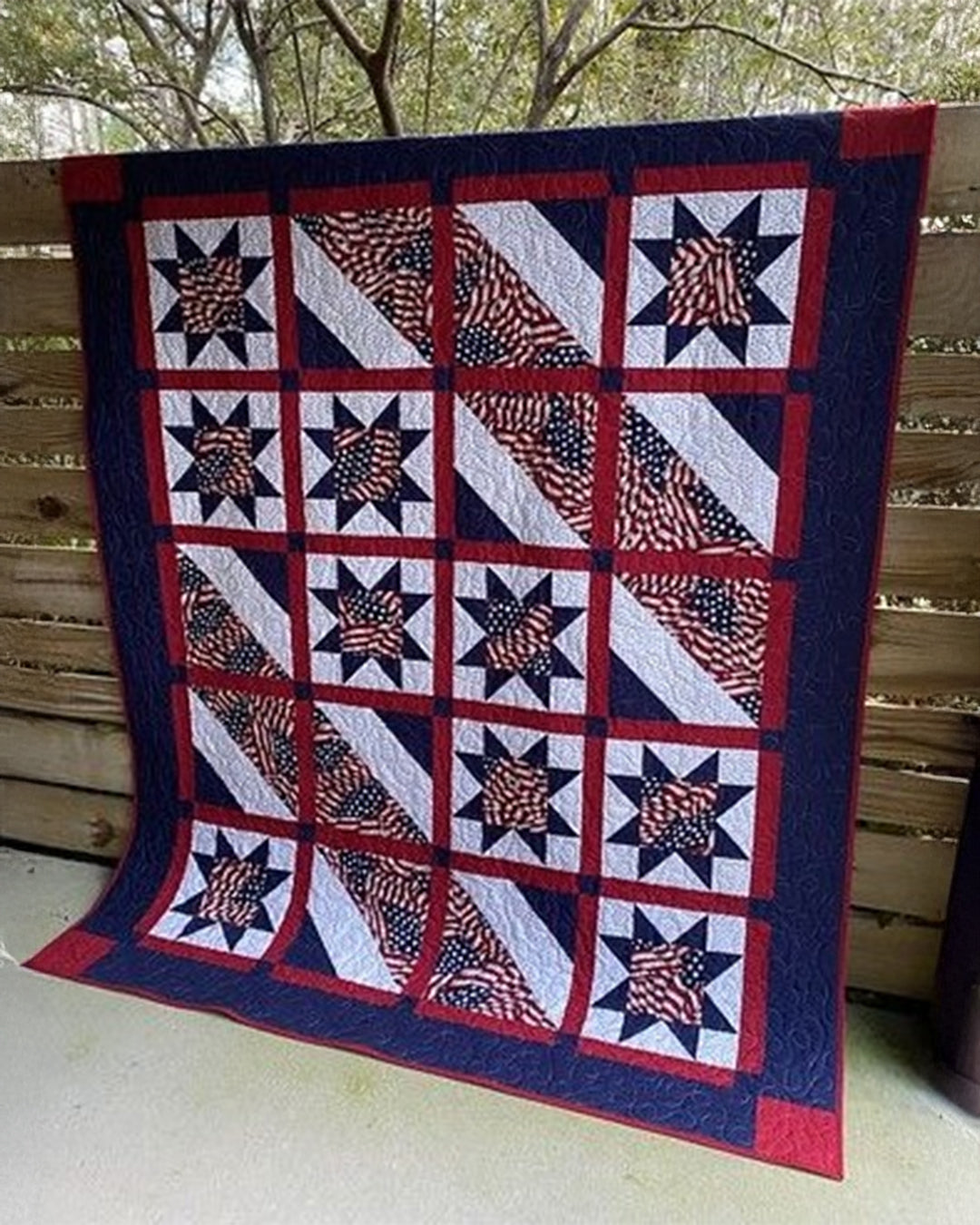 Liberty Stars & Stripes Quilt Pattern
