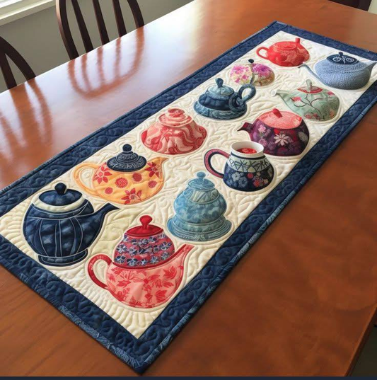 Tea Time Treasures Table Runner