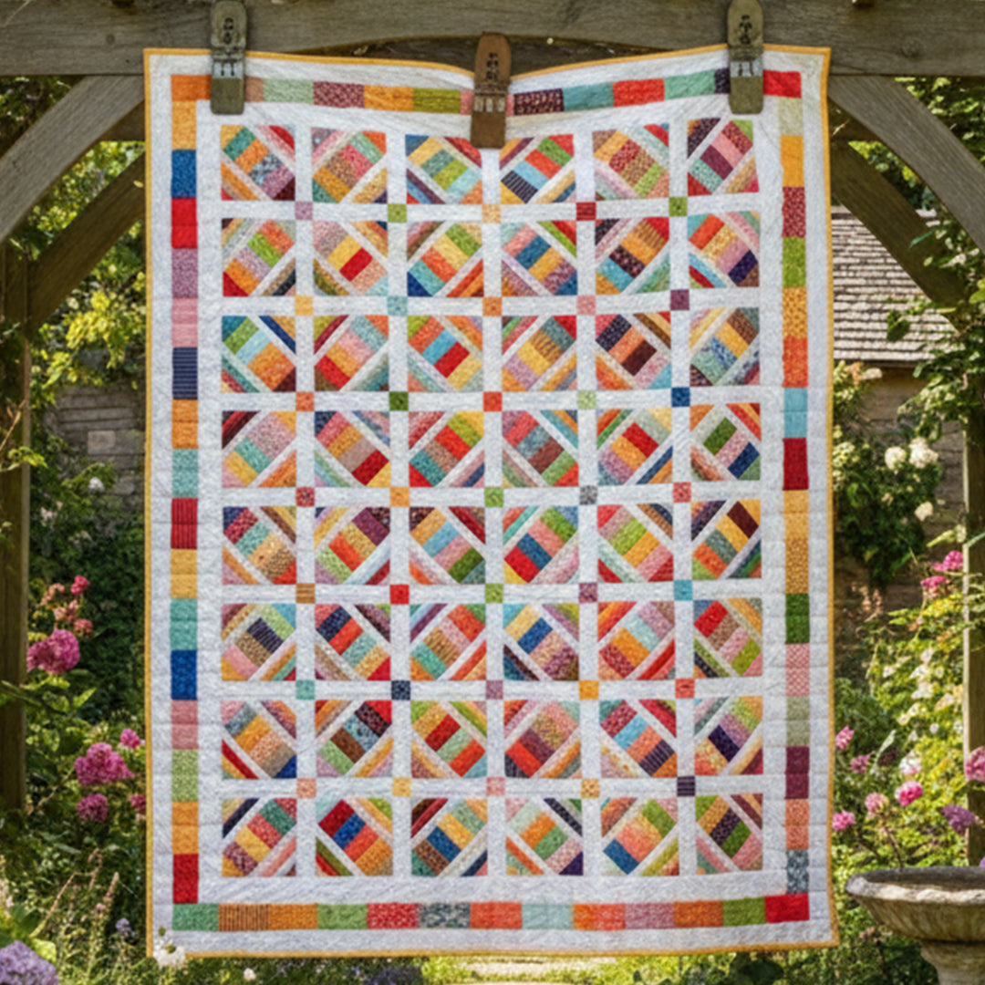 Candy Lattice Quilt Pattern