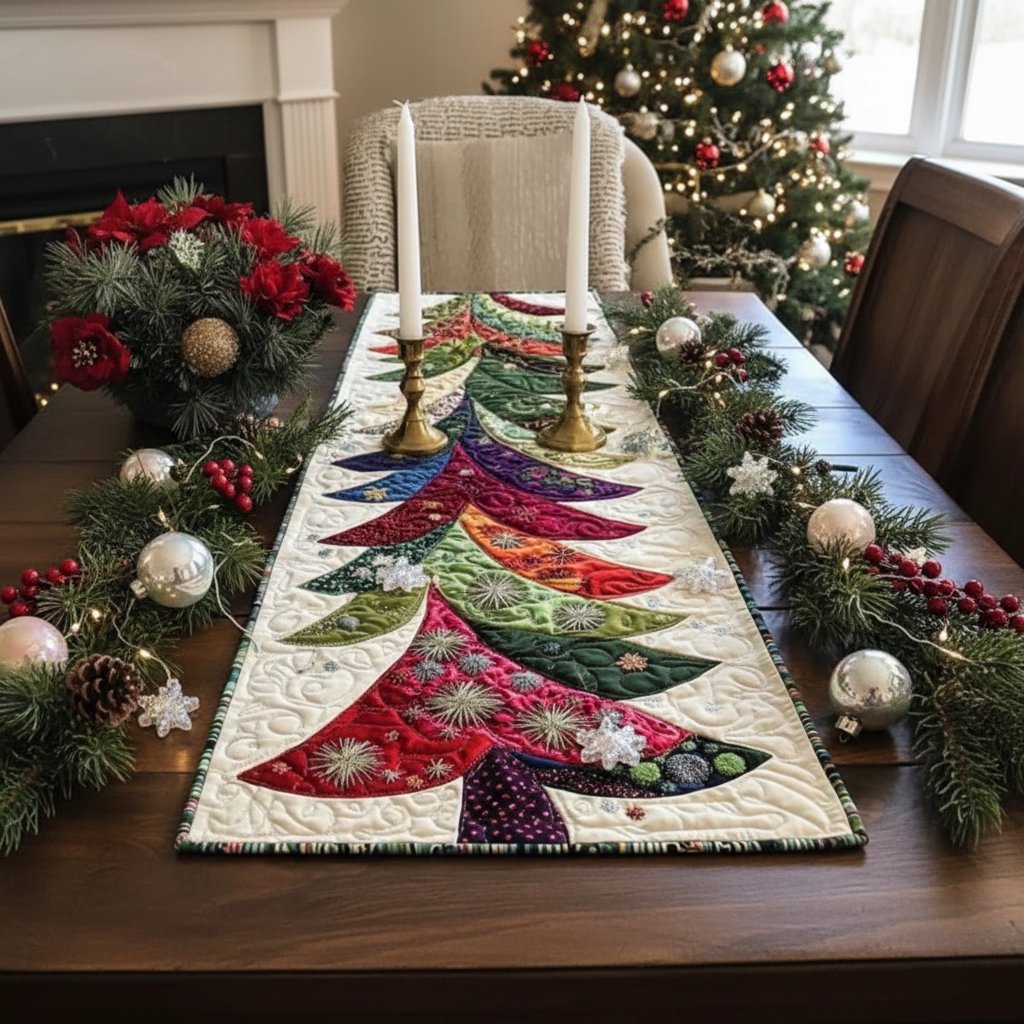 Dancing Trees Table Runner
