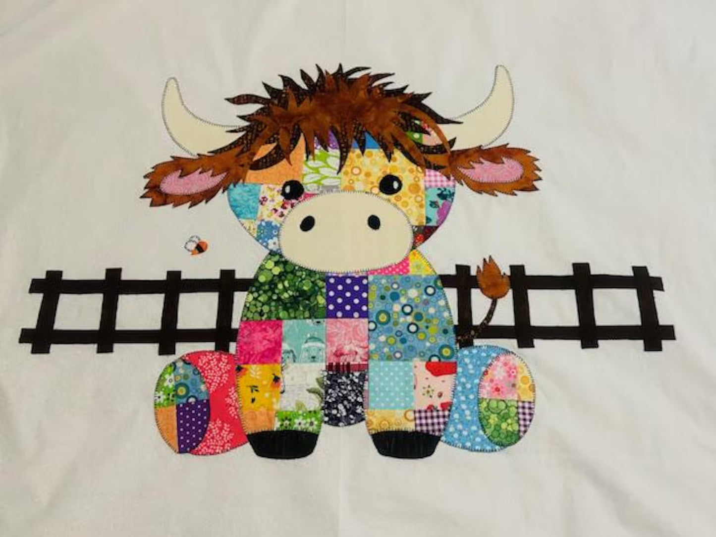 Patchwork Highland Cow Quilt Pattern
