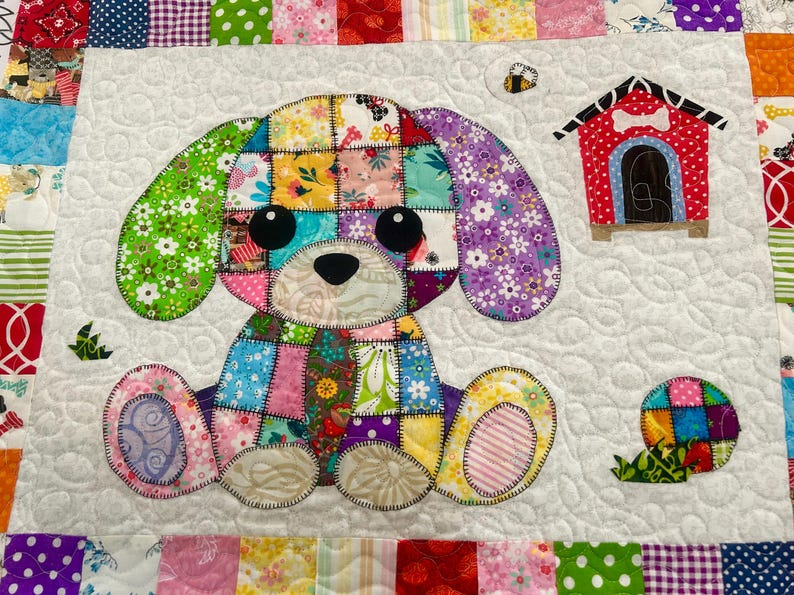 Patchwork Puppy Quilt Pattern