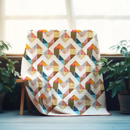 Scrappy Heartbeats Quilt Pattern